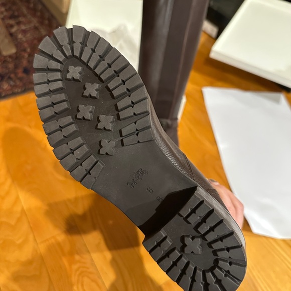 (brand new in box) Coach Pencey Soft Milled Leather Tall Boots - Brown US6 - Picture 6 of 7